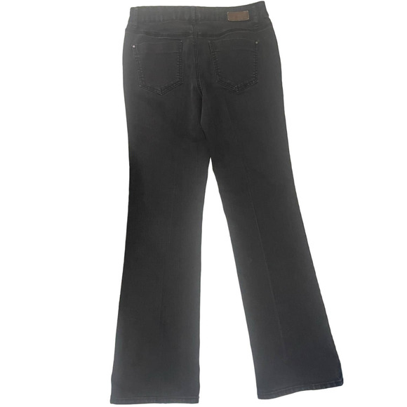 DKNY Womens Jeans Size 6 Soho Boot Black Bootcut - Picture 2 of 13